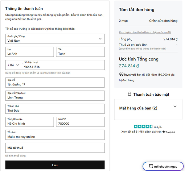 Hướng dẫn mua tên miền tại GoDaddy 8