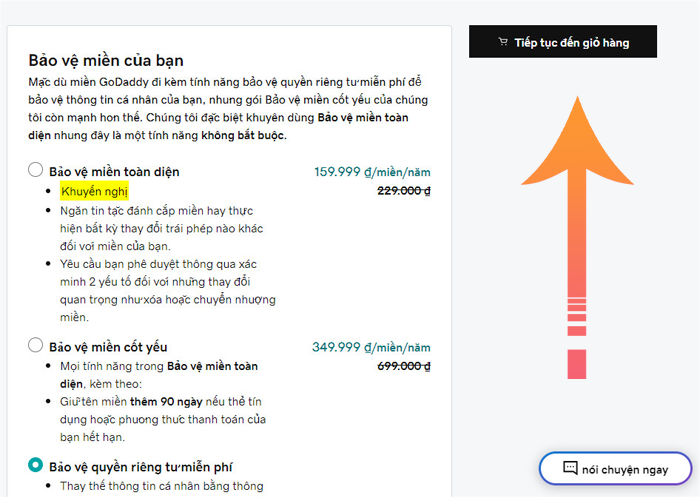 Hướng dẫn mua tên miền tại GoDaddy 5