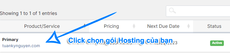Hủy tự động gia hạn hosting hawkhost bước 1