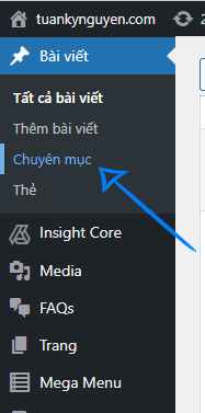 tạo bài viết trong wordpress bước 2