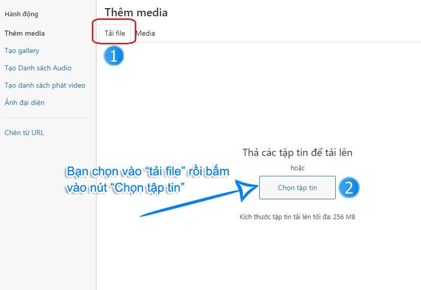 tạo bài viết trong wordpress bước 7