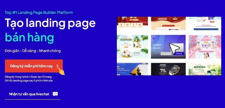 tạo landing page với Ladipage