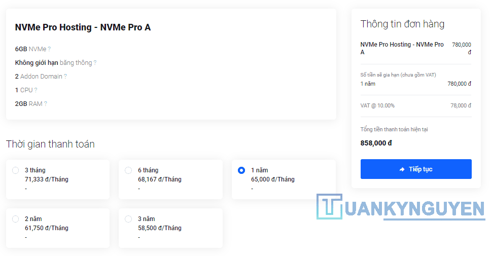 Hướng dẫn đăng ký hosting azdigi
