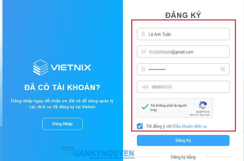 Hướng dẫn mua hosting Vietnix hình 10