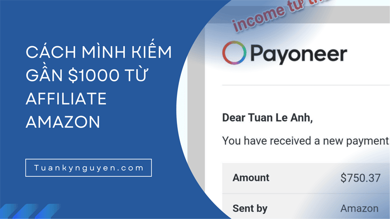 Kiếm tiền với Affiliate Amazon