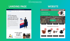 so sánh landing page và website