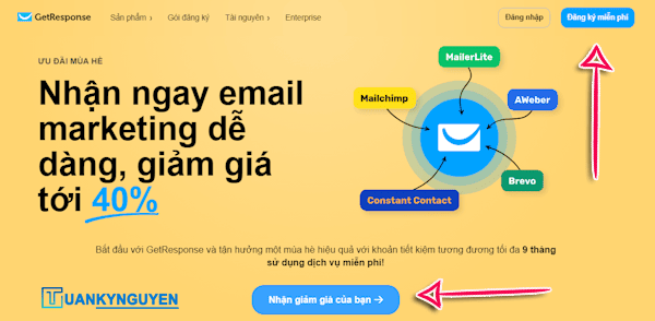 cách đăng ký tải khoản email getresponse