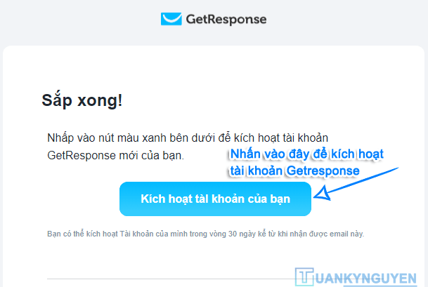 cách tạo tài khoản email getresponse 4