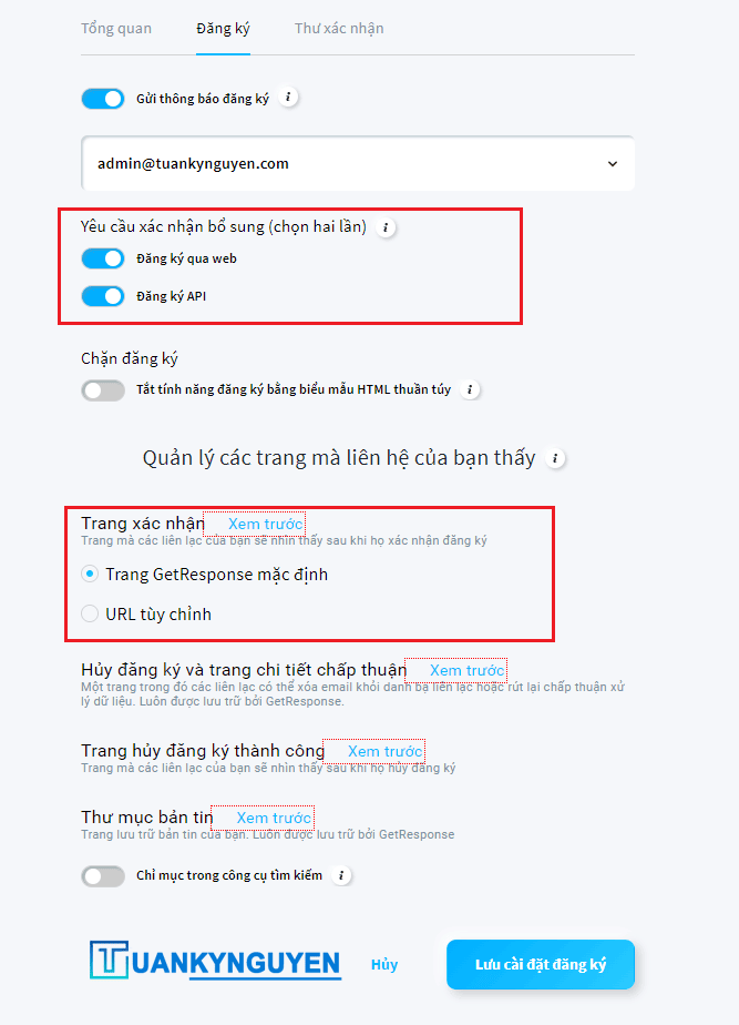 Hướng dẫn sử dụng Getresponse Tuankynguyen 10