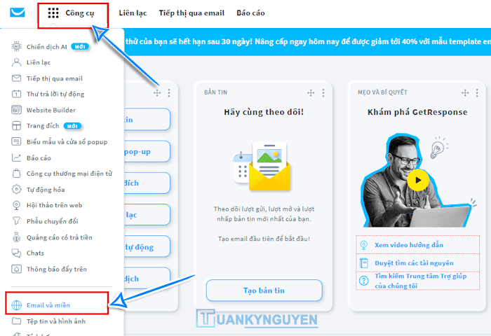 Hướng dẫn sử dụng Getresponse Tuankynguyen 2
