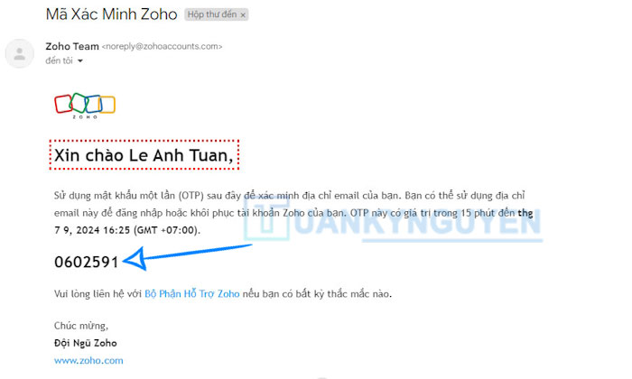 tạo email tên miền riêng miễn phí với Zoho 7
