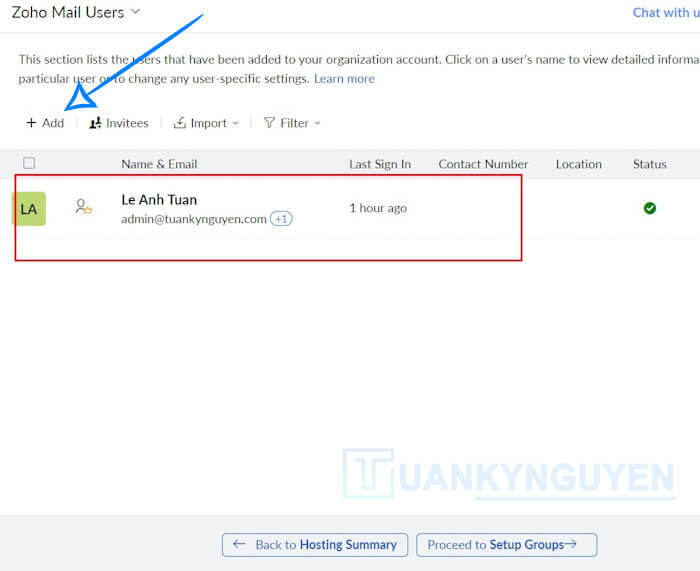 tạo email tên miền riêng miễn phí với Zoho 14