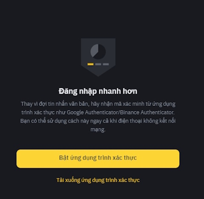 Cách bật bảo mật 2FA cho tài khoản Binance 1