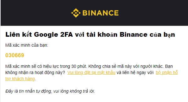 Cách bật bảo mật 2FA cho tài khoản Binance 4