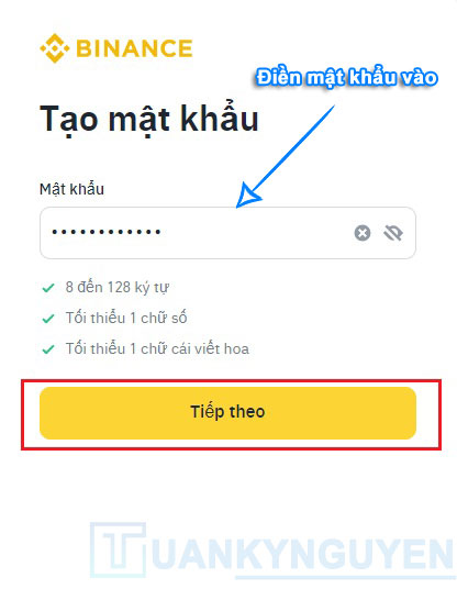 Hướng dẫn đăng ký tài khoản Binance 3