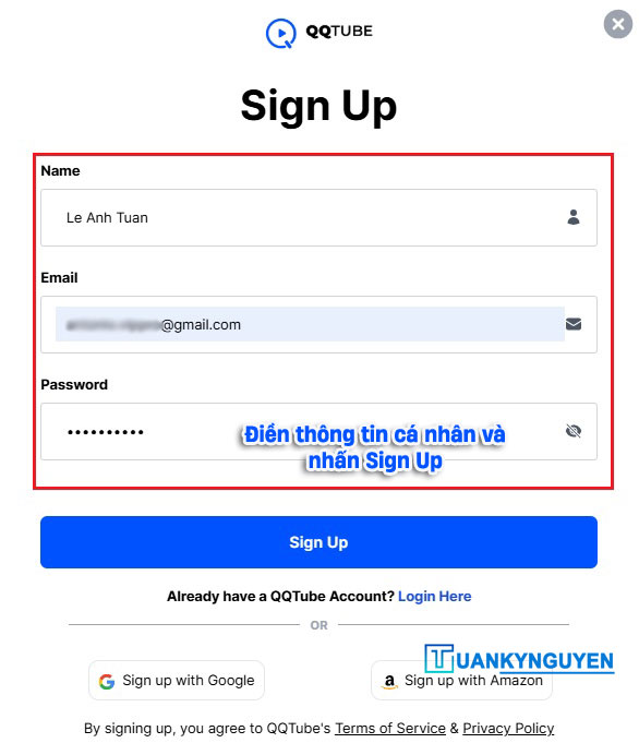 đăng ký mua view QQTube