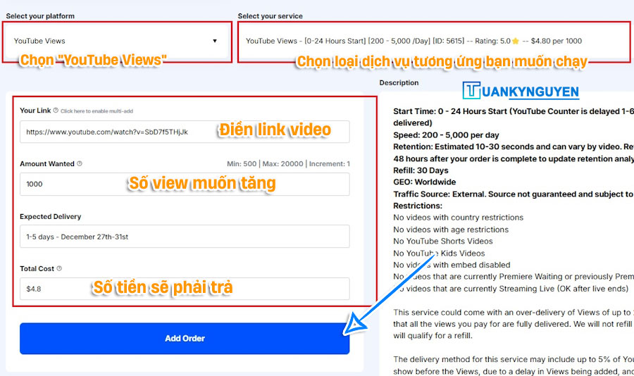 Hướng dẫn mua view QQTube hình 7