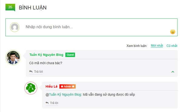 Đi Comment blog