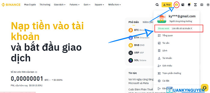 Xác minh KYC thành công