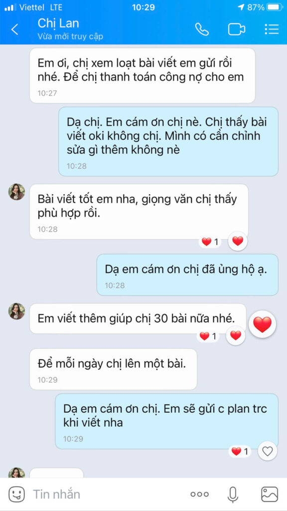 Feedback từ khách hàng 3