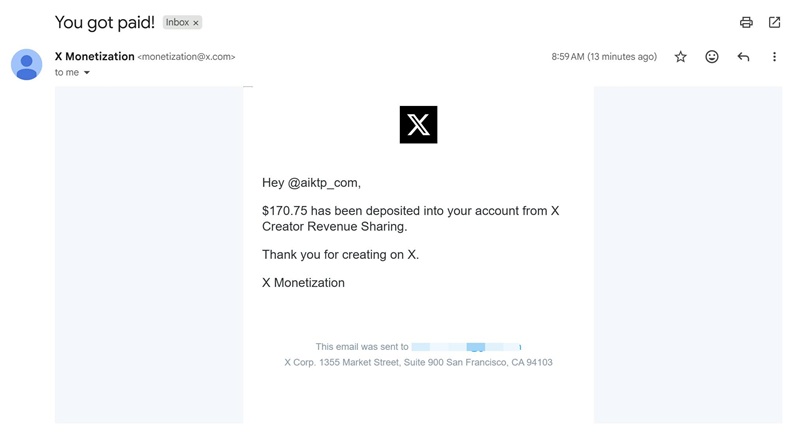 kiếm tiền trên X