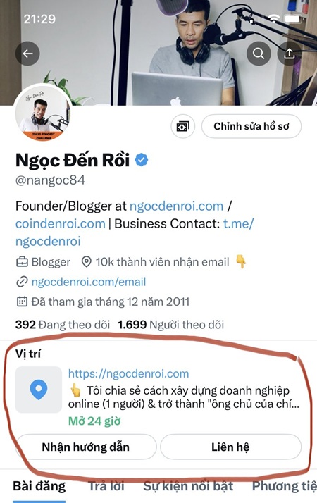 Tăng traffic cho blog từ mạng xã hội X